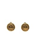 Pikkukuva 1 / 3: Pre-owned Chanel Gold Plated Rue Cambon Round Clip on Earrings Gold