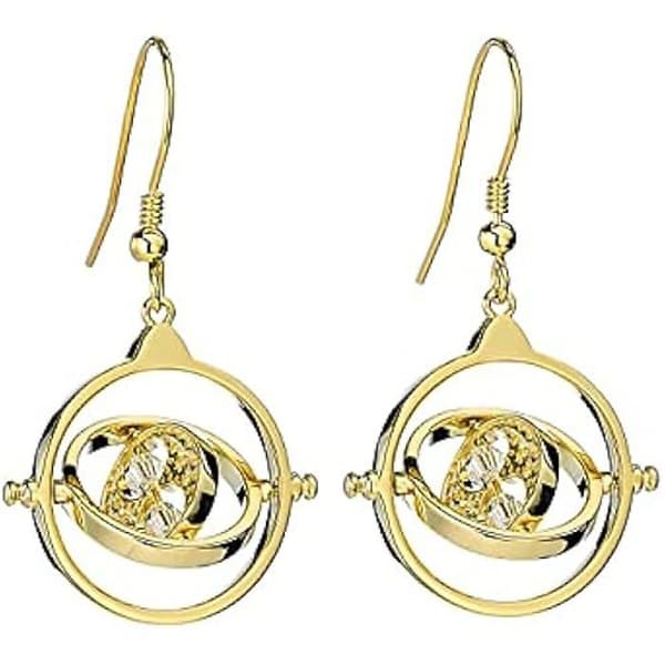 Örhängen - HARRY POTTER - Tidsvänder - Sterling Silver - Guldpläterad - Swarovski-kristaller