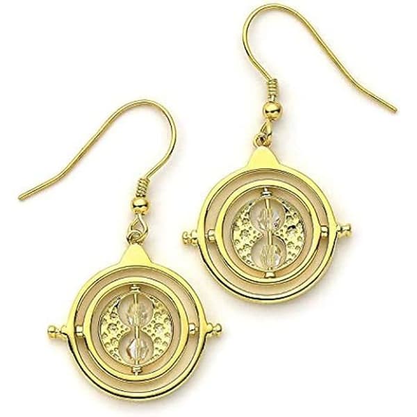 Örhängen - HARRY POTTER - Tidsvänder - Sterling Silver - Guldpläterad - Swarovski-kristaller