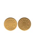 Miniatyrbild 1 av 4: Pre-owned Hermès Gold Plated Bijouterie Fantaisie Clou De Selle Clip On Earrings Gold