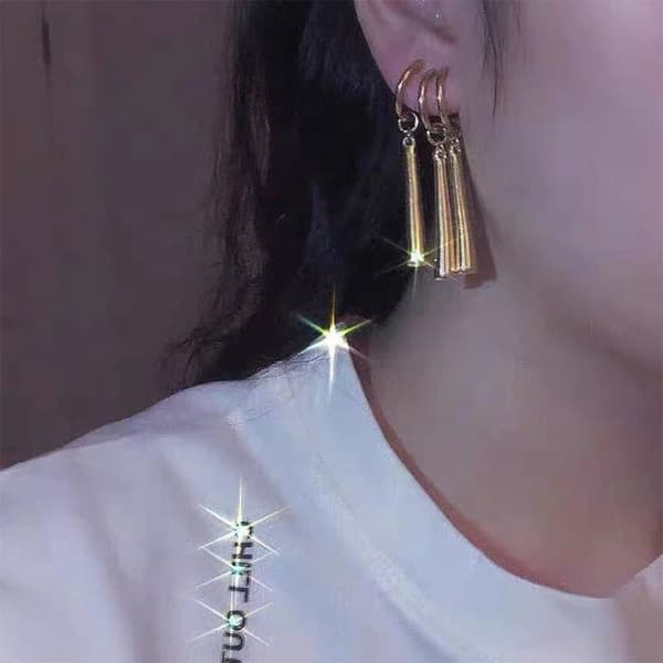 3 st bred applikation Roronoa Zoro örhängen för fashionabla individer Iögonfallande koppar unika örhängen, guld öronklämma