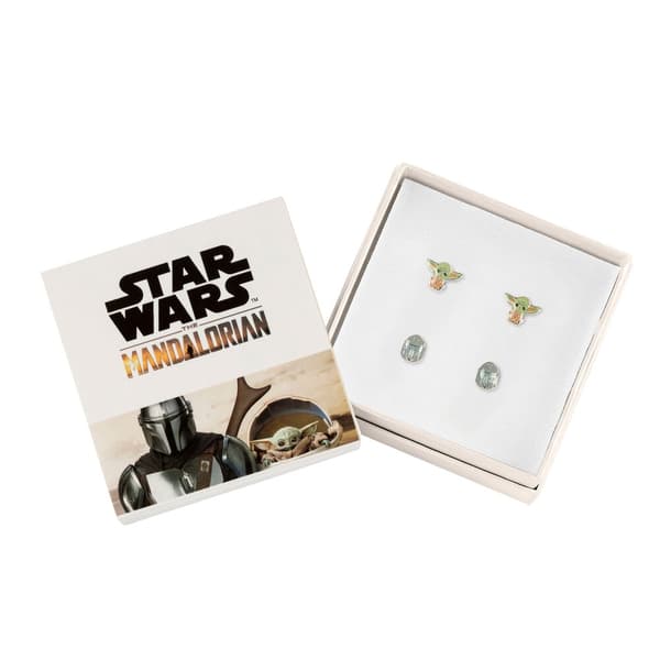 Star Wars The Mandalorian Grogu Set 2 pairs of earrings silver