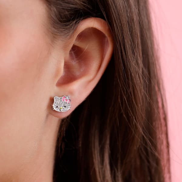 Hello Kitty earrings silver