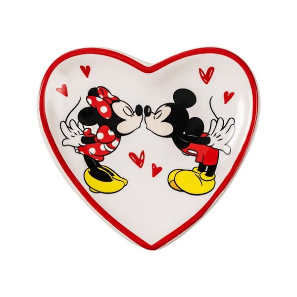 Disney Mickey & Minnie earrings + jewellery plate