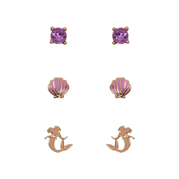 Disney The Little Mermaid Set 3 pairs of earrings