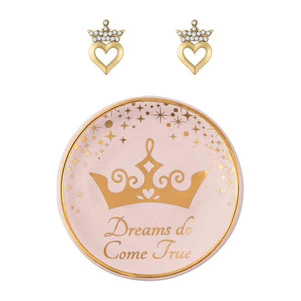 Princess earrings + jewellery plate