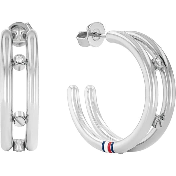 Øreringe til kvinder Tommy Hilfiger 2780614 Sterling sølv 925 Sølvfarvet