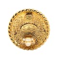 Miniatyrbillede 3 af 3: Pre-owned Chanel Gold Plated CC Round Clip On Earrings Gold