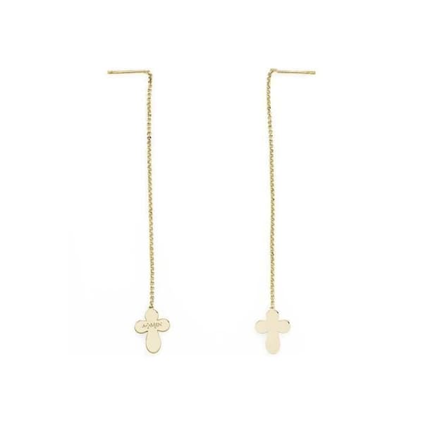 Örhängen - AMEN JEWELS - Mod. CROCI DSP - Silver 925 - Guld - Dam