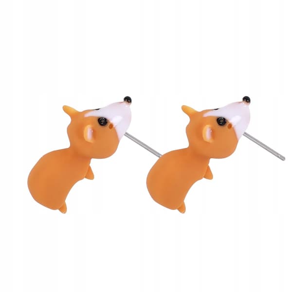 ÖRHÄNGEN FÖR KVINNOR, 3D-DJURMODELLER, HUNDCORGI, SMYCKEN, GÅVA