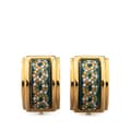 Pikkukuva 1 / 4: Pre-owned Hermès Enamel Cloisonne Clip On Earrings Green