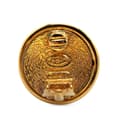 Miniatyrbild 3 av 4: Pre-owned Chanel Gold Plated Faux Pearl CC Round Clip On Earrings Gold