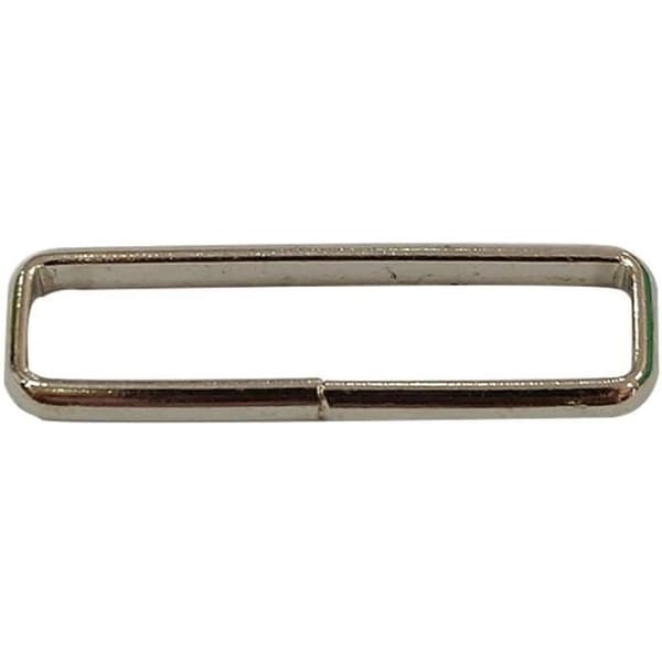 Rektangulära metallspänne-ringar - Weddecor - 39mm - Silver - Heavy Duty - Justerare för väskor Remmar