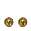 Pikkukuva 2 / 3: Pre-owned Chanel Gold Plated CC Round Clip on Earrings Gold