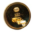 Miniatyrbild 3 av 4: Pre-owned Chanel Gold Plated CC Round Clip on Earrings Gold