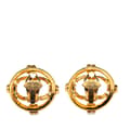 Pikkukuva 2 / 4: Pre-owned Chanel Gold Plated CC Round Clip On Earrings Gold