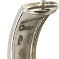Miniatyrbild 6 av 6: Pre-owned Cartier 18K White Gold Classic Love Hoop Earrings Silver