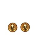 Pikkukuva 2 / 3: Pre-owned Chanel Gold Plated CC Round Clip On Earrings Gold
