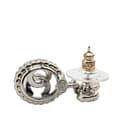 Pikkukuva 3 / 4: Pre-owned Chanel Silver CC Rhinestones Push Back Earrings Silver