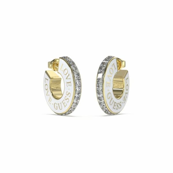 Naisten korvakorut Guess JUBE04083JWYGWHT-U Ruostumaton teräs 2 cm