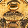 Miniatyrbilde 3 av 4: Pre-owned Chanel Gold Plated CC Round Clip On Earrings Gold
