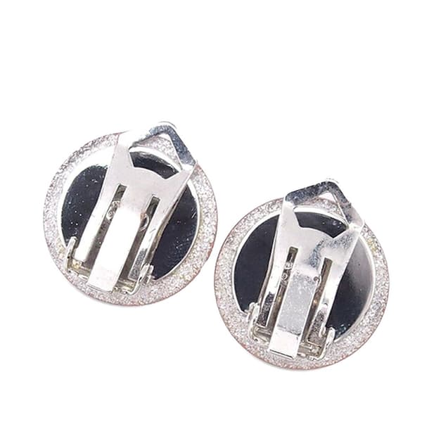 Pre-owned Chanel Resin CC Clip on Earrings Pink
