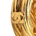 Miniatyrbillede 4 af 5: Pre-owned Chanel Gold Plated CC Drop Clip On Earrings Gold