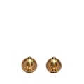 Pikkukuva 2 / 3: Pre-owned Chanel Gold Tone CC Button Clip On Earrings Gold