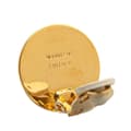 Miniatyrbild 3 av 3: Pre-owned Hermès Gold Plated Bijouterie Fantaisie Clou De Selle Clip On Earrings Gold