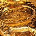 Miniatyrbild 3 av 4: Pre-owned Chanel Gold Plated CC Round Clip On Earrings Gold