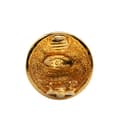 Miniatyrbild 3 av 4: Pre-owned Chanel Gold Plated CC Quilted Round Clip on Earrings Gold