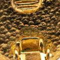 Miniatyrbilde 3 av 3: Pre-owned Chanel Gold Plated CC Round Clip On Earrings Gold