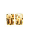 Miniatyrbild 2 av 3: Pre-owned Hermès Enamel Cloisonne Flower Clip On Earrings Yellow
