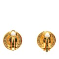 Miniatyrbild 2 av 5: Pre-owned Chanel Gold Plated Mini CC Clip On Earrings Gold