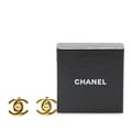 Miniatyrbilde 4 av 4: Pre-owned Chanel Gold Plated CC Turnlock Clip On Earrings Gold