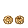 Miniatyrbilde 2 av 4: Pre-owned Chanel Gold Plated Logo Cutout Clip On Earrings Gold