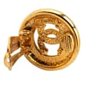 Miniatyrbillede 3 af 4: Pre-owned Chanel Gold Plated CC Round Clip On Earrings Gold