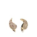 Miniatyrbilde 1 av 3: Pre-owned Dior Gold Plated Rhinestone Clip On Earrings Gold