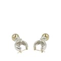 Miniatyrbilde 3 av 7: Pre-owned Tiffany Sterling Silver and 18K Yellow Gold Fascination Ball Dangle Earrings Silver