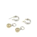 Miniatyrbilde 7 av 7: Pre-owned Tiffany Sterling Silver and 18K Yellow Gold Fascination Ball Dangle Earrings Silver