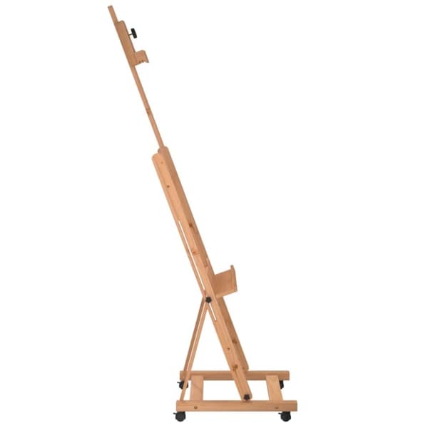vidaXL Staffli 55x53,5x178 cm massivt bokträ