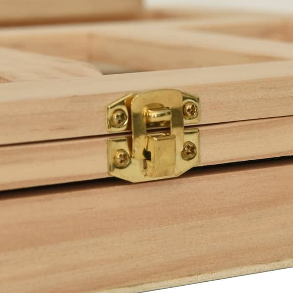 vidaXL Maalausteline pöydälle laatikolla 33,5x25,5x7 cm täysi mänty