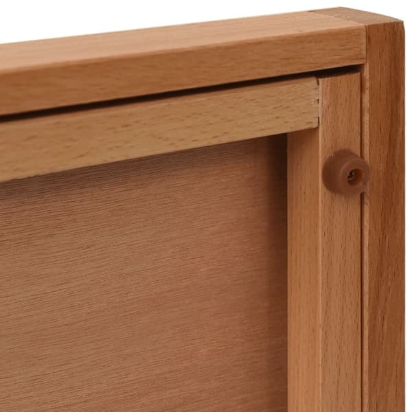 vidaXL Bordstaffeli 65x48x7 cm heltre bøketre