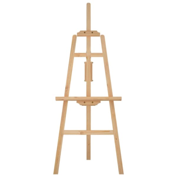 The Living Store staffeli 53,5x95x127 cm massivt fyrretræ -  Staffelier