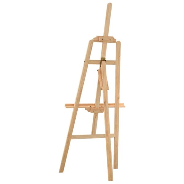 The Living Store staffeli 53,5x95x127 cm massivt fyrretræ -  Staffelier