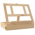 Miniatyrbild 3 av 10: The Living Store Bordstaffli med låda 33,5x25,5x7 cm massiv furu -  Blädderblocksställ