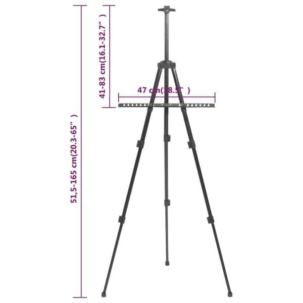 Staffelier - Living justerbart staffeli metal sort