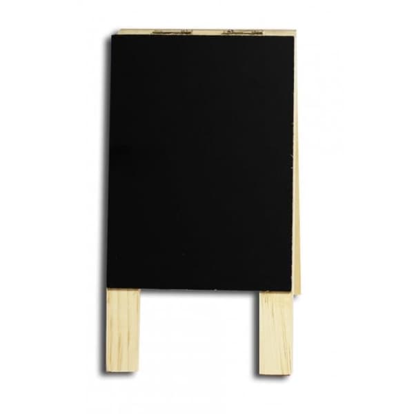 Dubbelsidigt skiffer staffli - SURDISCOUNT - 8,5 x 15,5 cm - Svart - Blandat - Vuxen