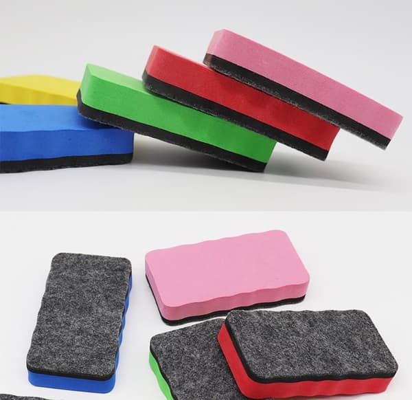 Moorle 8-pak Whiteboard Viskelæder Mini Whiteboard Whiteboard Viskelæder Magnetisk Filt Whiteboard Viskelæder 10,5 x 5,5 x 2 cm