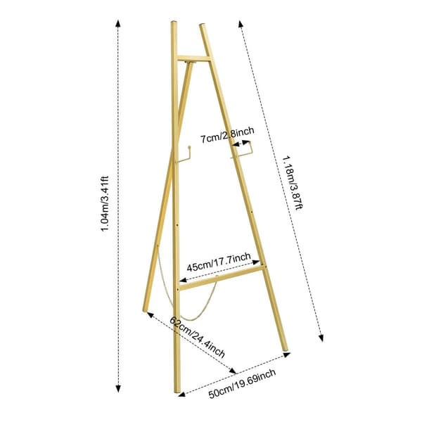 Justerbar guldstaffli, robust konstruktion, modern design,Guld